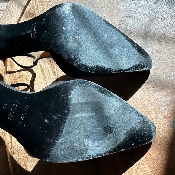 Vintage Hermès Brown T strap Pointed Toe heels size 37 - Picture 8 of 8